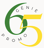 Logo de la 65e promotion de génie de l’Université de Sherbrooke